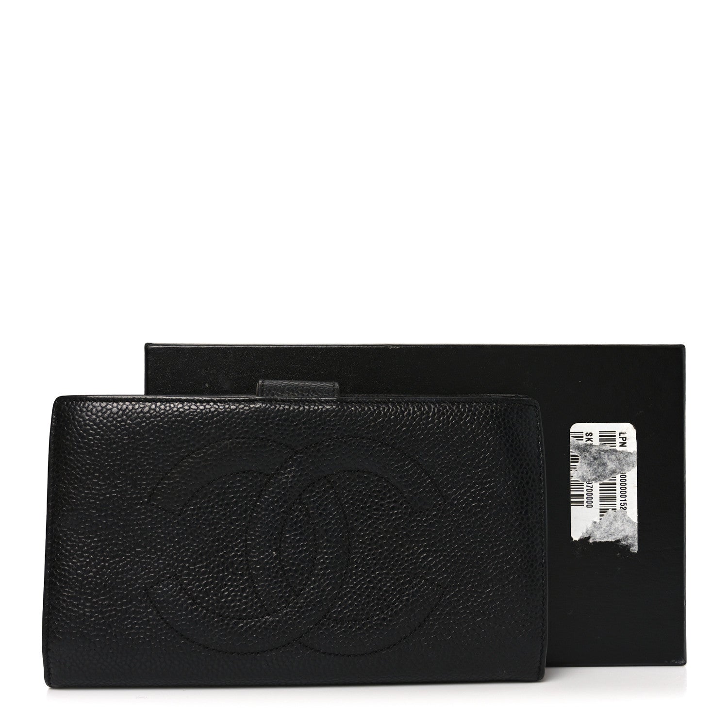 Caviar Timeless CC French Wallet Black