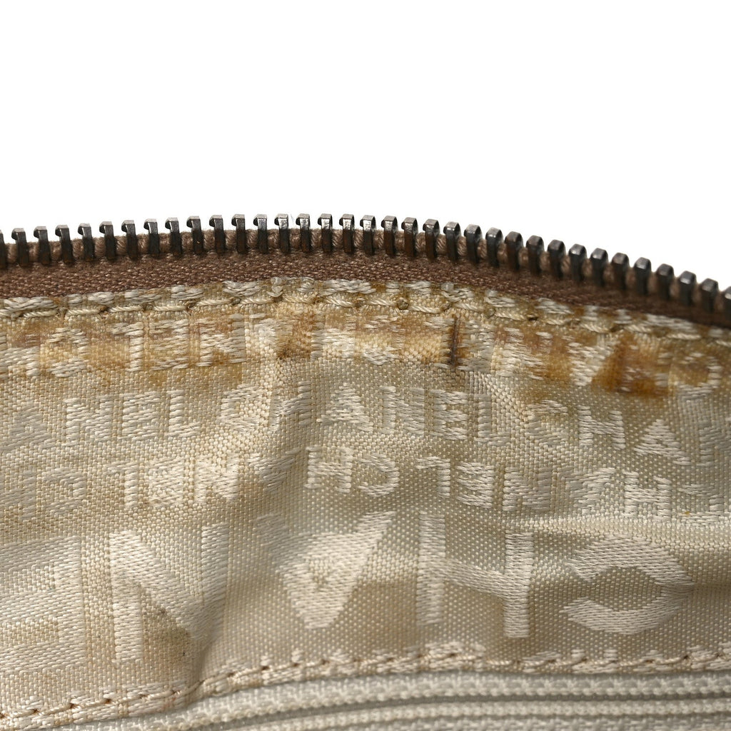 Chanel Lambskin Lax Accordion Hobo Beige