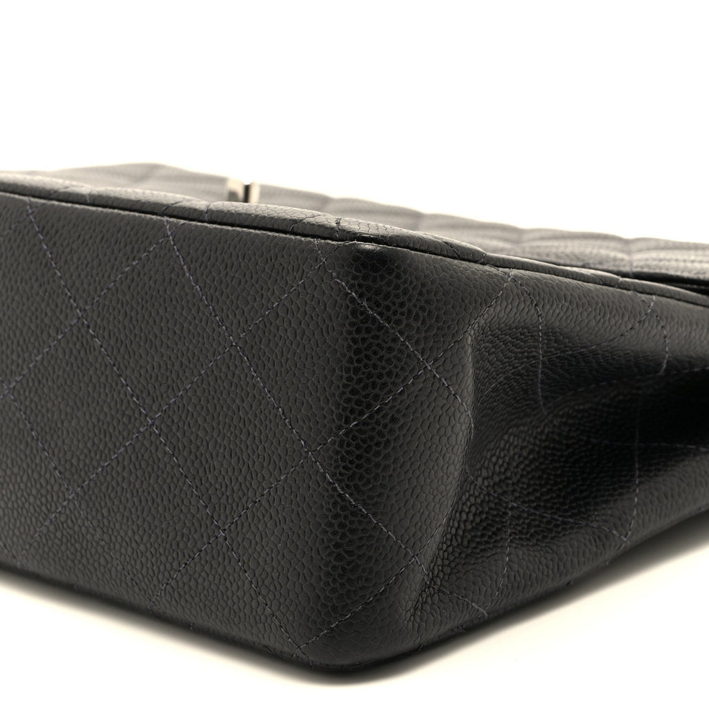 Chanel Caviar Jumbo Single Flap Black