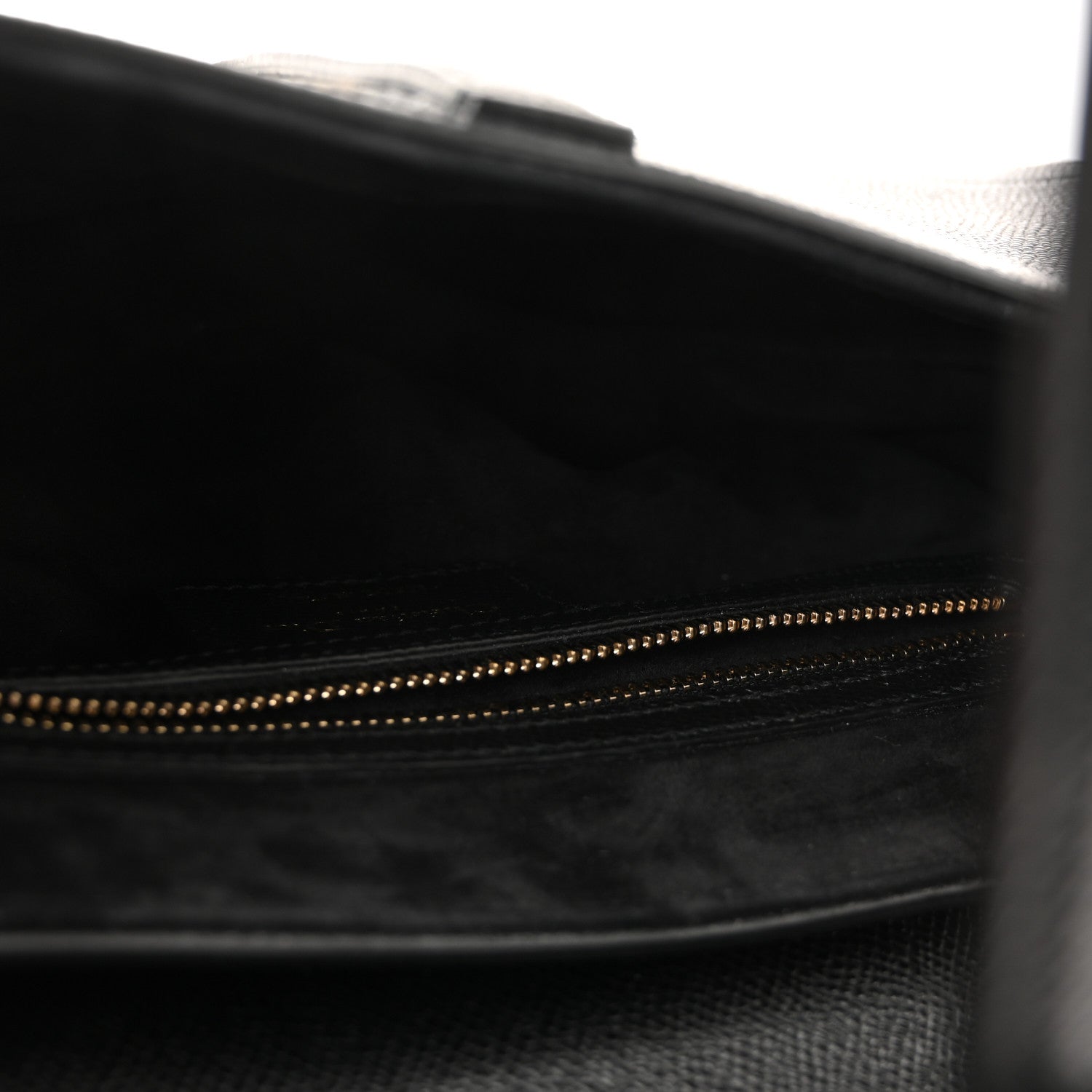 Christian Dior Grained Calfskin Saddle Bag With Strap Black