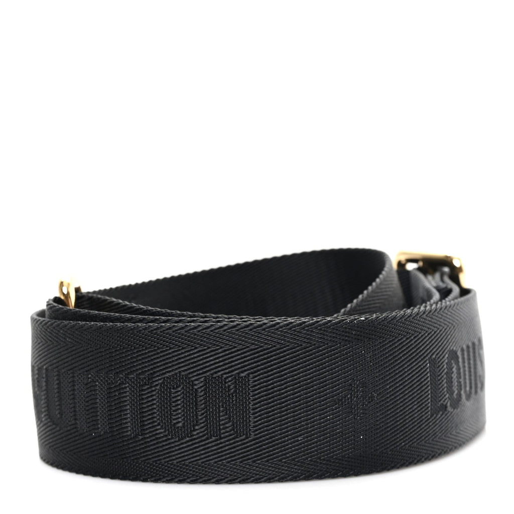 Louis Vuitton Nylon Multi Pochette Accessories Bandouliere Shoulder Strap Black