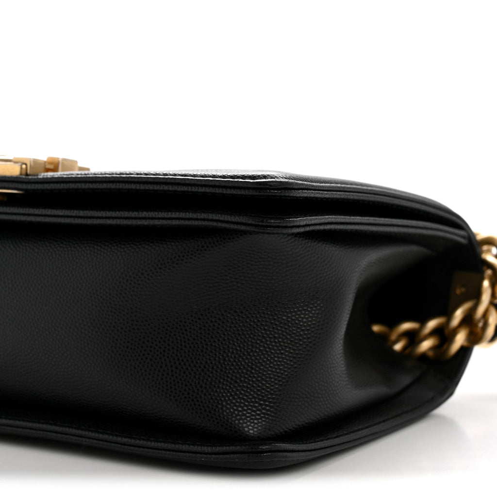 Chanel Caviar Quilted Medium Boy Flap Black