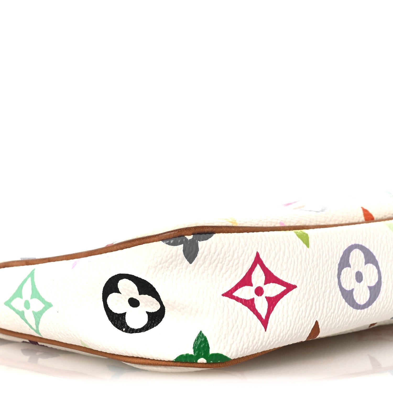 Louis Vuitton Monogram Multicolor Pochette Accessories White