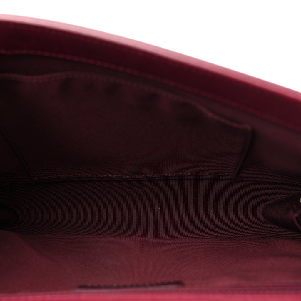 Chanel Calfskin Quilted Double Stitch New Medium Boy Flap Burgundy