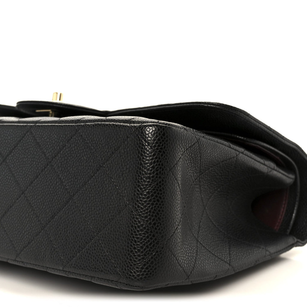 Chanel Caviar Quilted Jumbo Double Flap Black