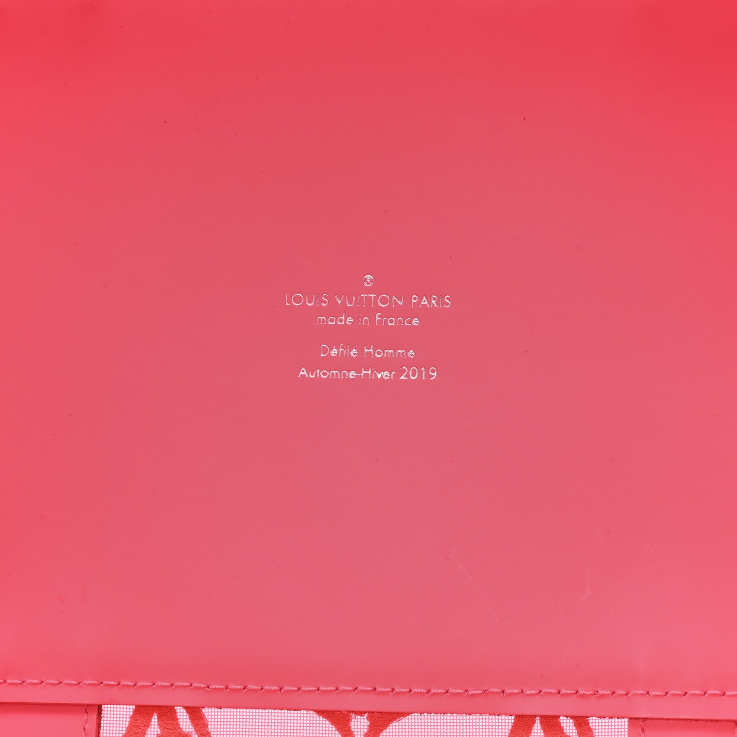 Louis Vuitton Monogram Fluo See Through Keepall Bandouliere 50 Rose