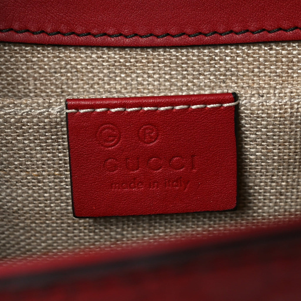 Gucci Microguccissima Medium Emily Chain Shoulder Bag Red