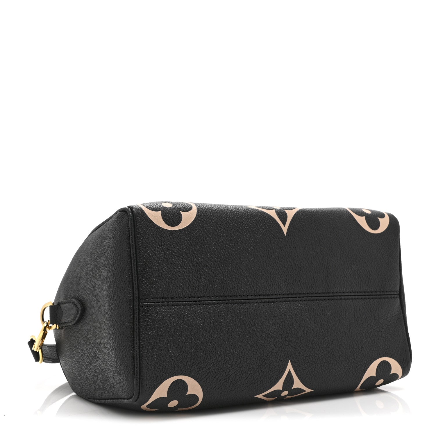 Louis Vuitton Empreinte Monogram Giant Speedy Bandouliere 25 Black Beige