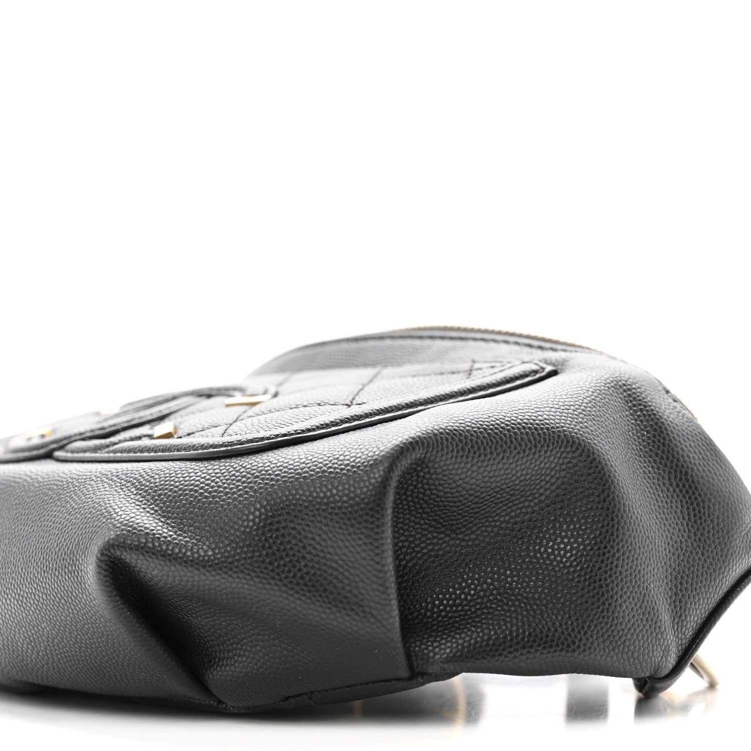 Chanel Caviar Quilted Filigree Waist Bag Black