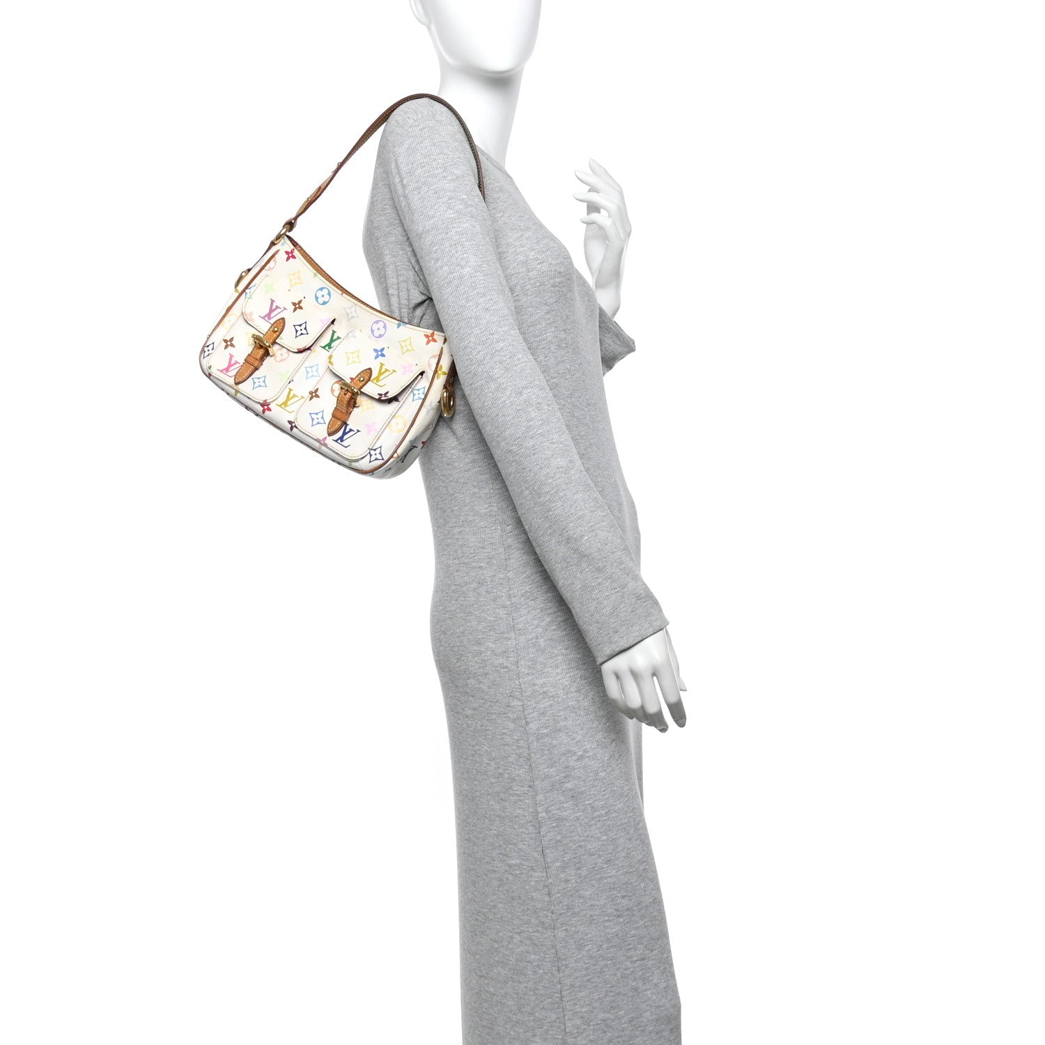 Louis Vuitton Monogram Multicolor Lodge PM White