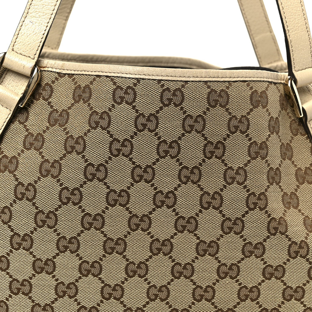 Gucci Monogram Medium Abbey Shoulder Bag Off White