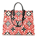 Louis Vuitton Monogram Giant Crafty Onthego GM Creme Rouge Black