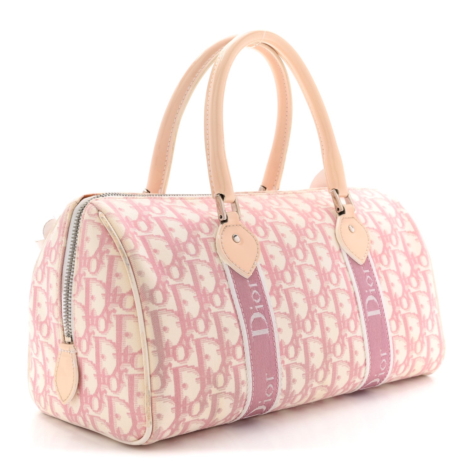 Christian Dior Monogram Girly Boston Pink