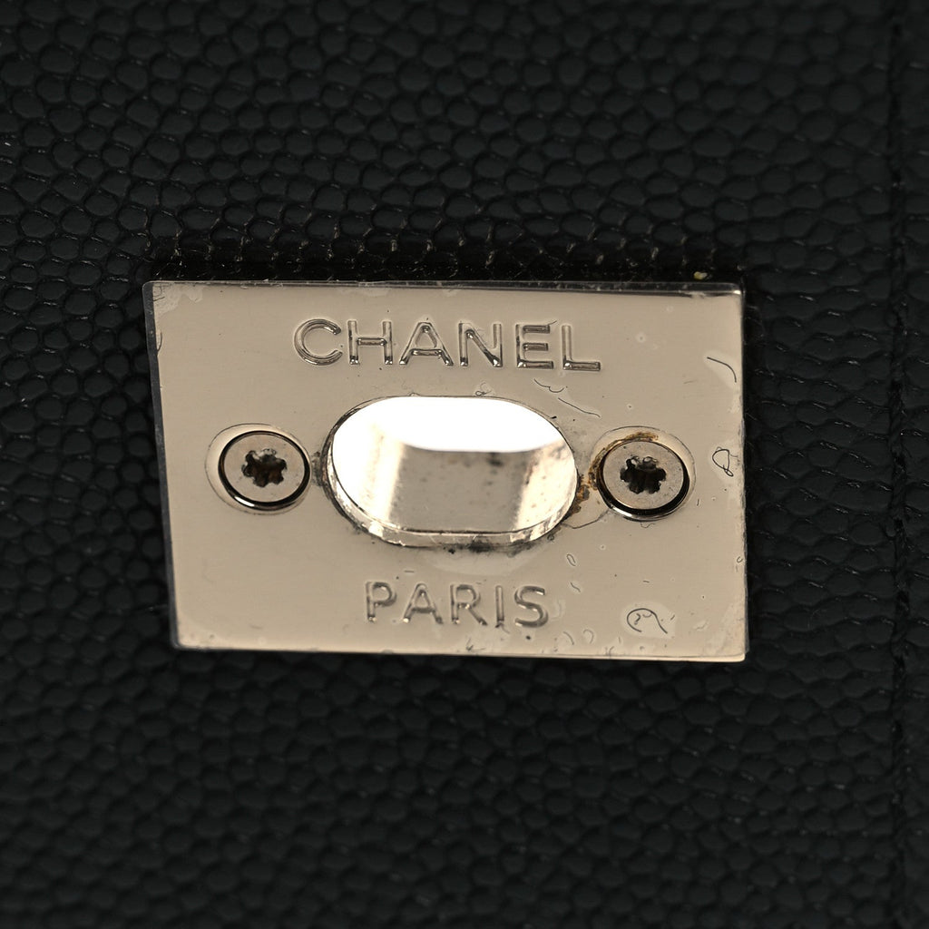 Chanel Caviar Quilted Mini Coco Handle Flap Black
