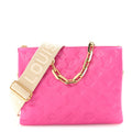 Louis Vuitton Lambskin Embossed Monogram Coussin PM Rose Miami
