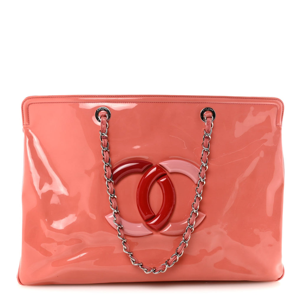 Chanel Vinyl Lipstick Ligne Tote Pink