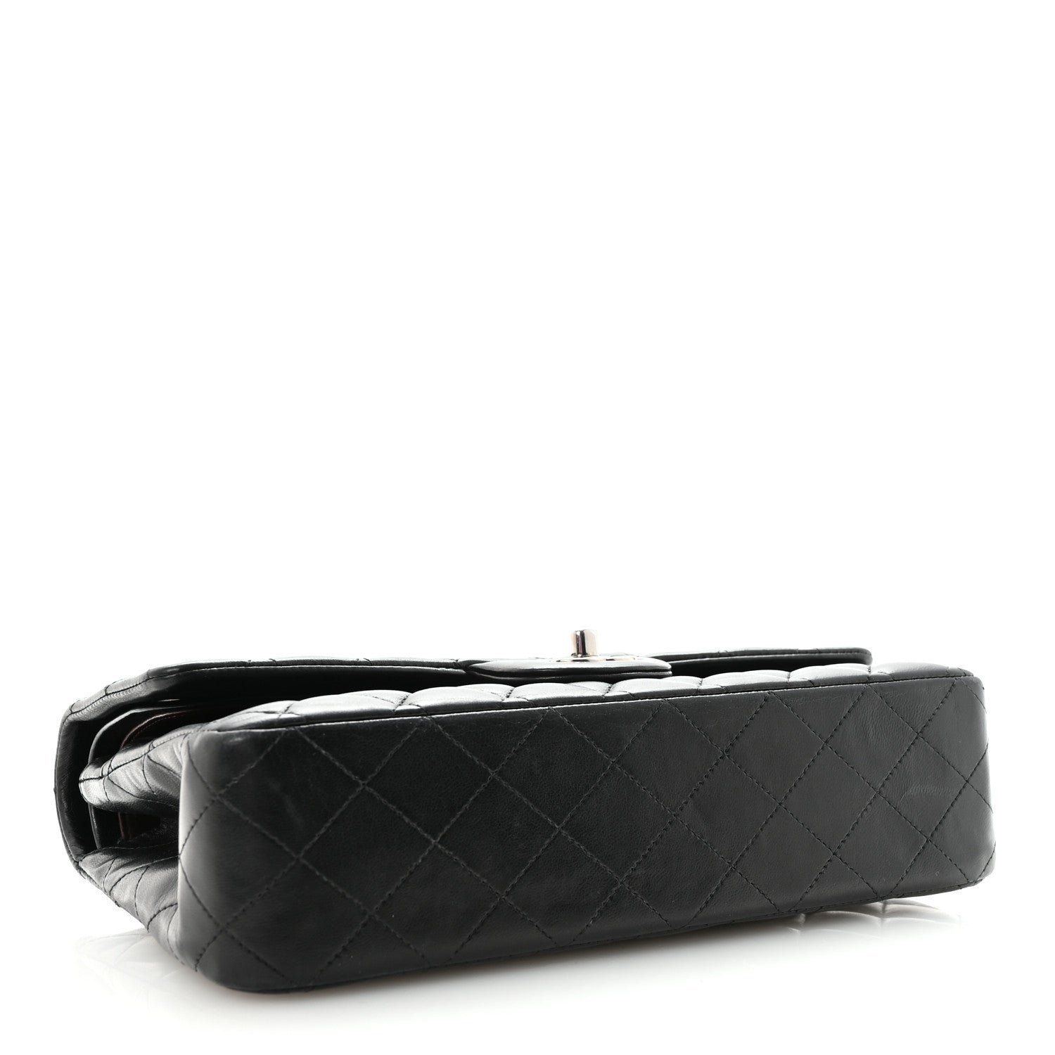 Chanel Lambskin Quilted Medium Double Flap Black