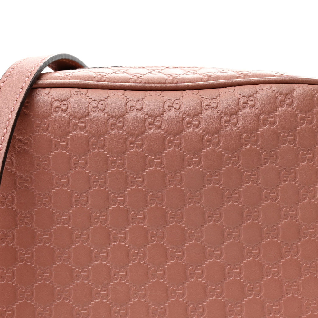 Gucci Soft Microguccissima Mini Bree Messenger Bag Soft Pink