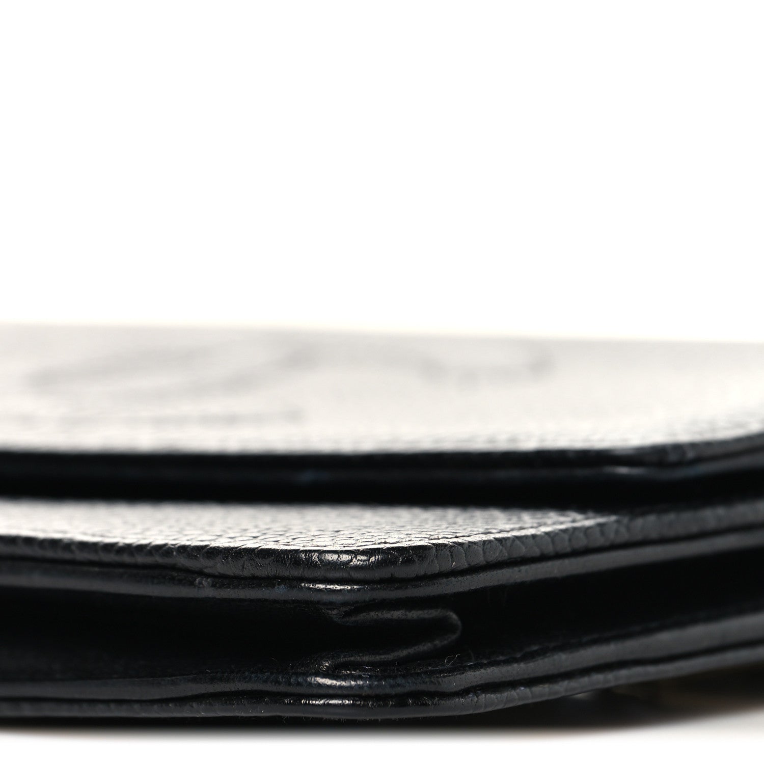Chanel Caviar Timeless CC Wallet On Chain WOC Black