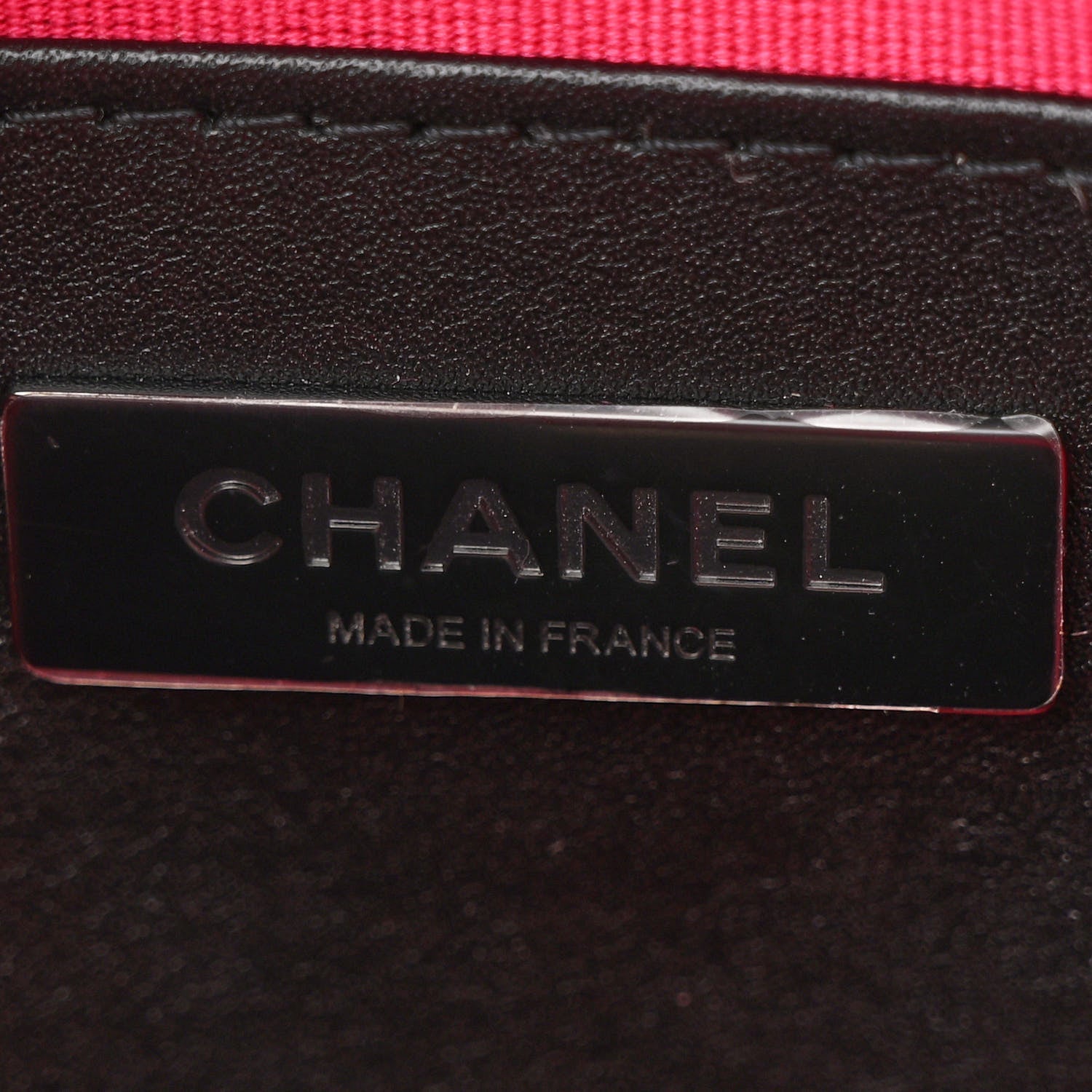 Chanel Satin Quilted Walk of Fame Star Bag Fuchsia Black