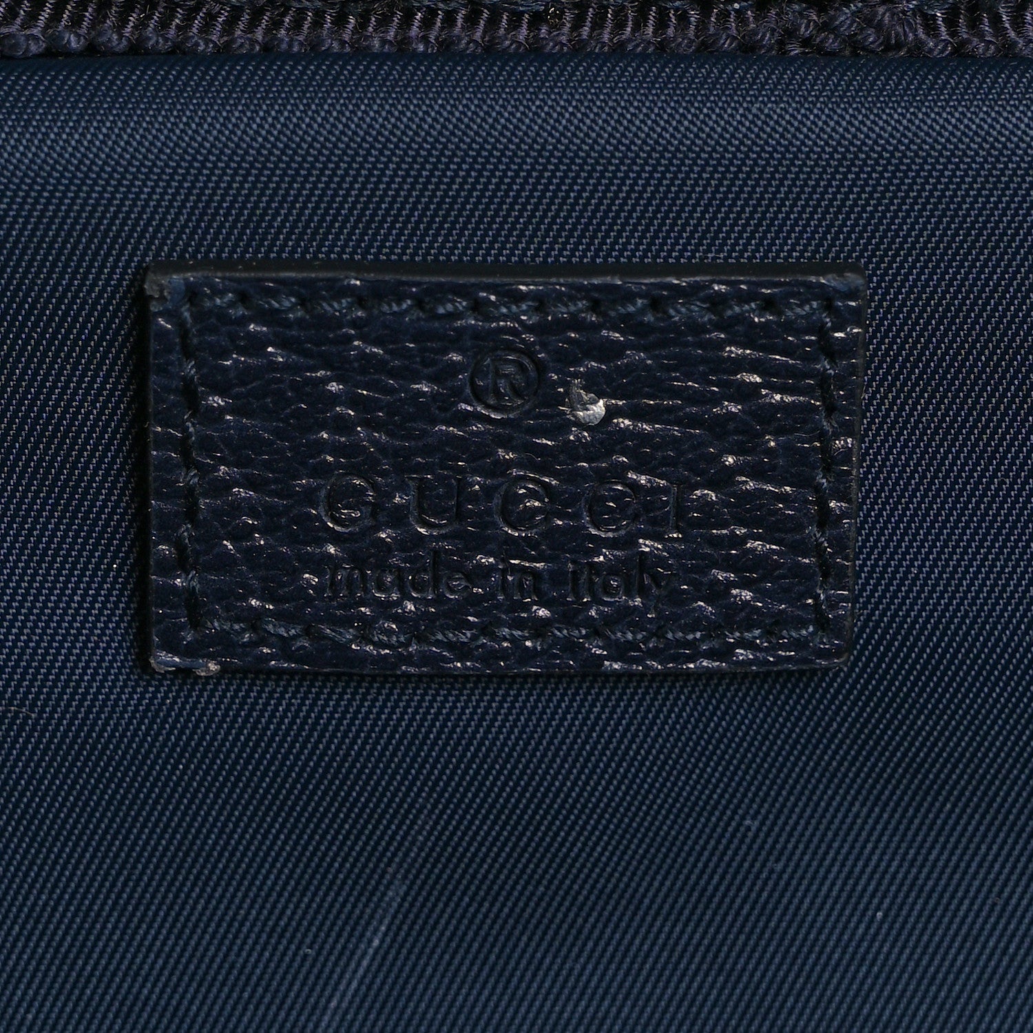 Gucci GG Supreme Monogram Textured Dollar Calfskin Web Large Savoy Trolley Suitcase Beige Blue