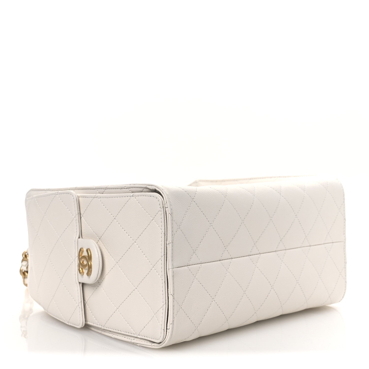 Chanel Caviar Quilted Small Chanel 25 Handbag White