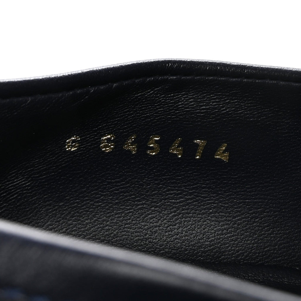 Lambskin Quilted CC Turnlock Loafers 38.5 Navy