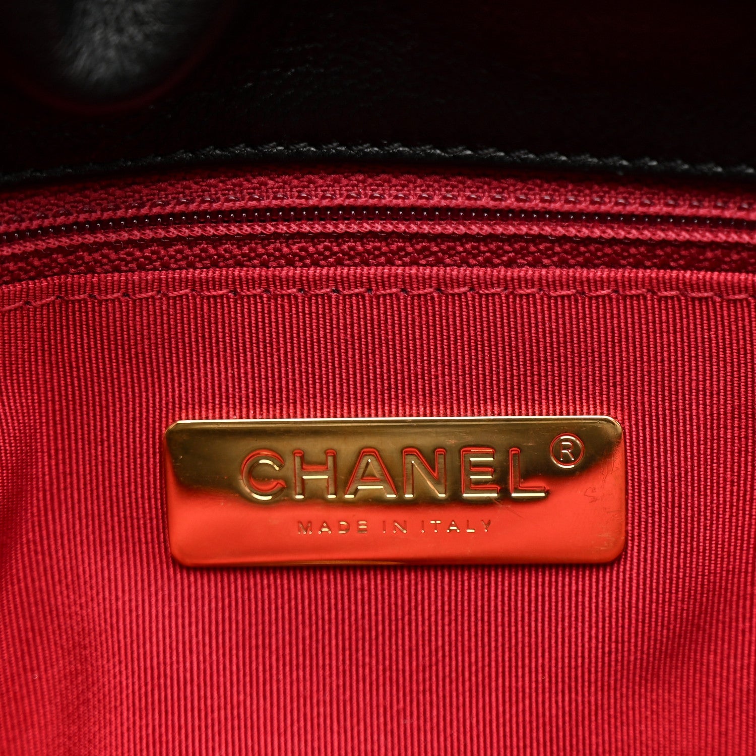 Chanel Goatskin Quilted Medium Chanel 19 Flap Black