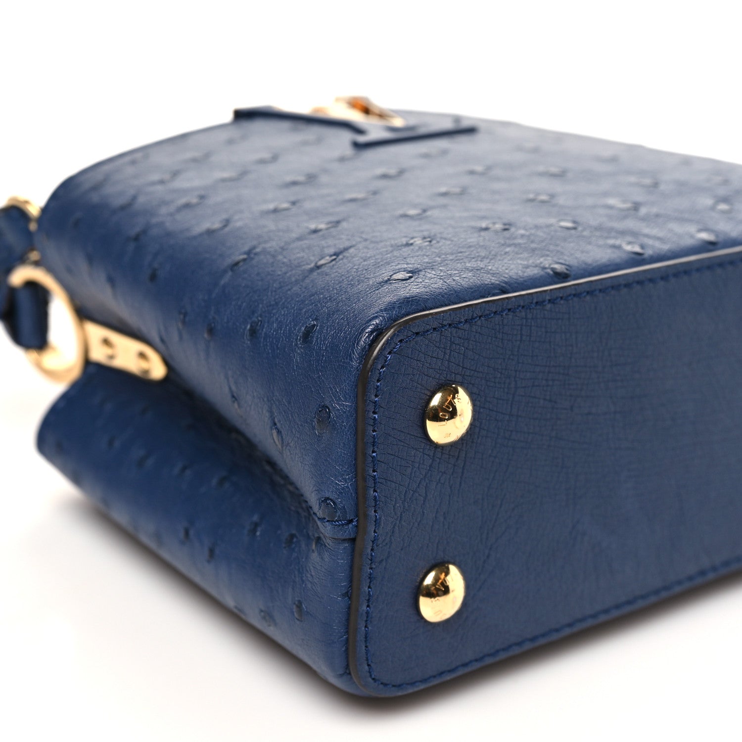 Louis Vuitton Ostrich Capucines Mini Indigo