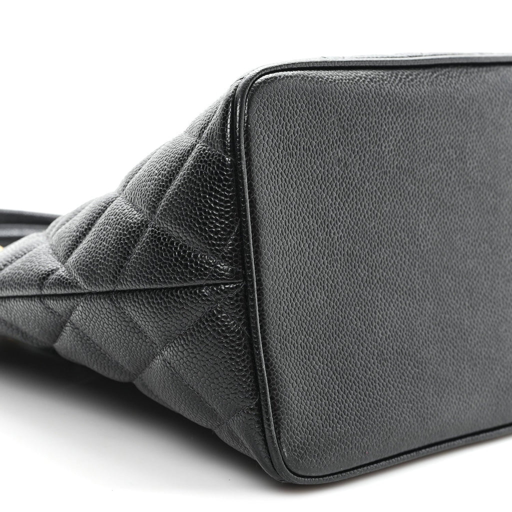 Chanel Caviar Quilted Medallion Tote Black