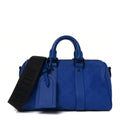 Louis Vuitton Monogram Taurillon Keepall Bandouliere 25 Racing Blue