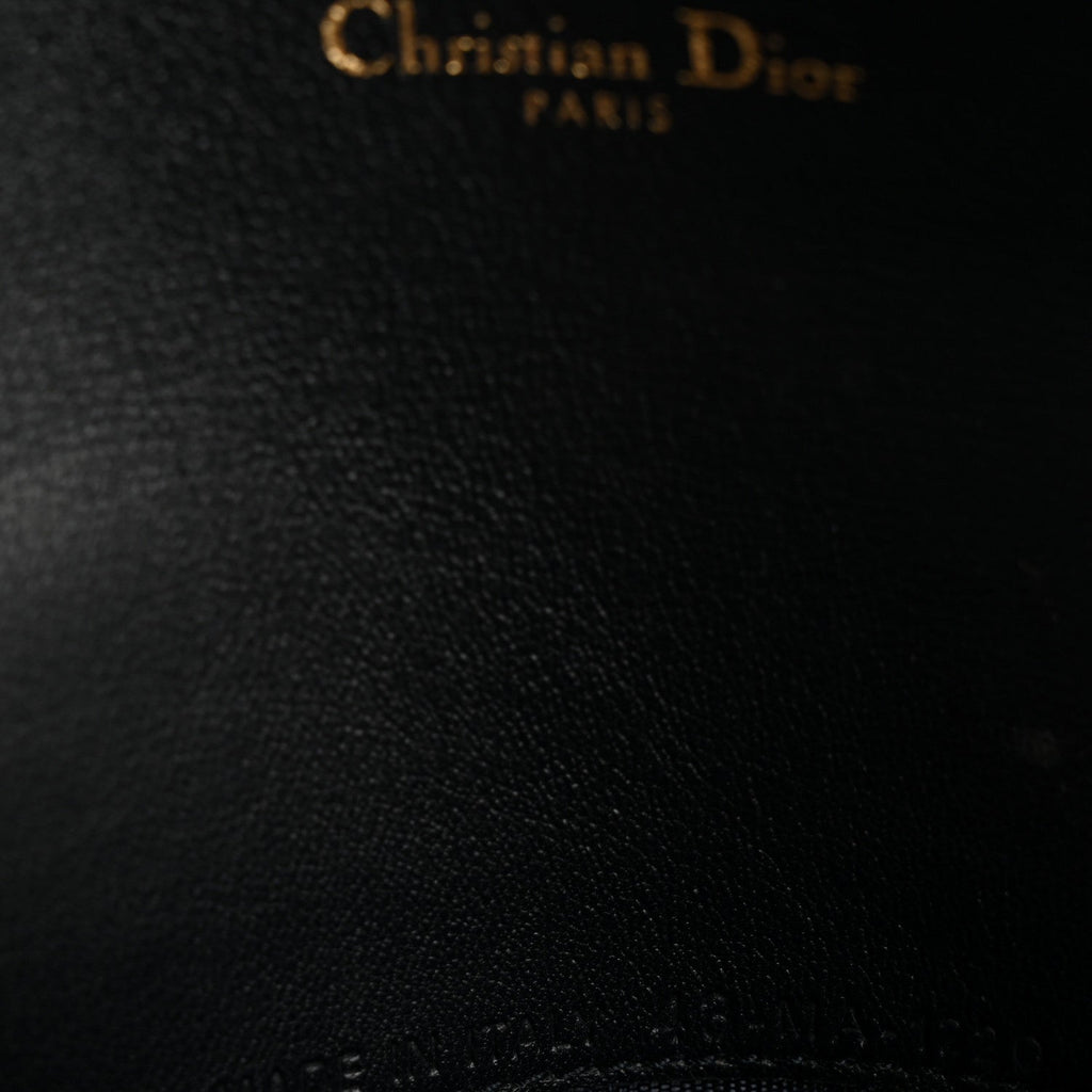 Christian Dior Oblique Saddle Chain Long Wallet Blue