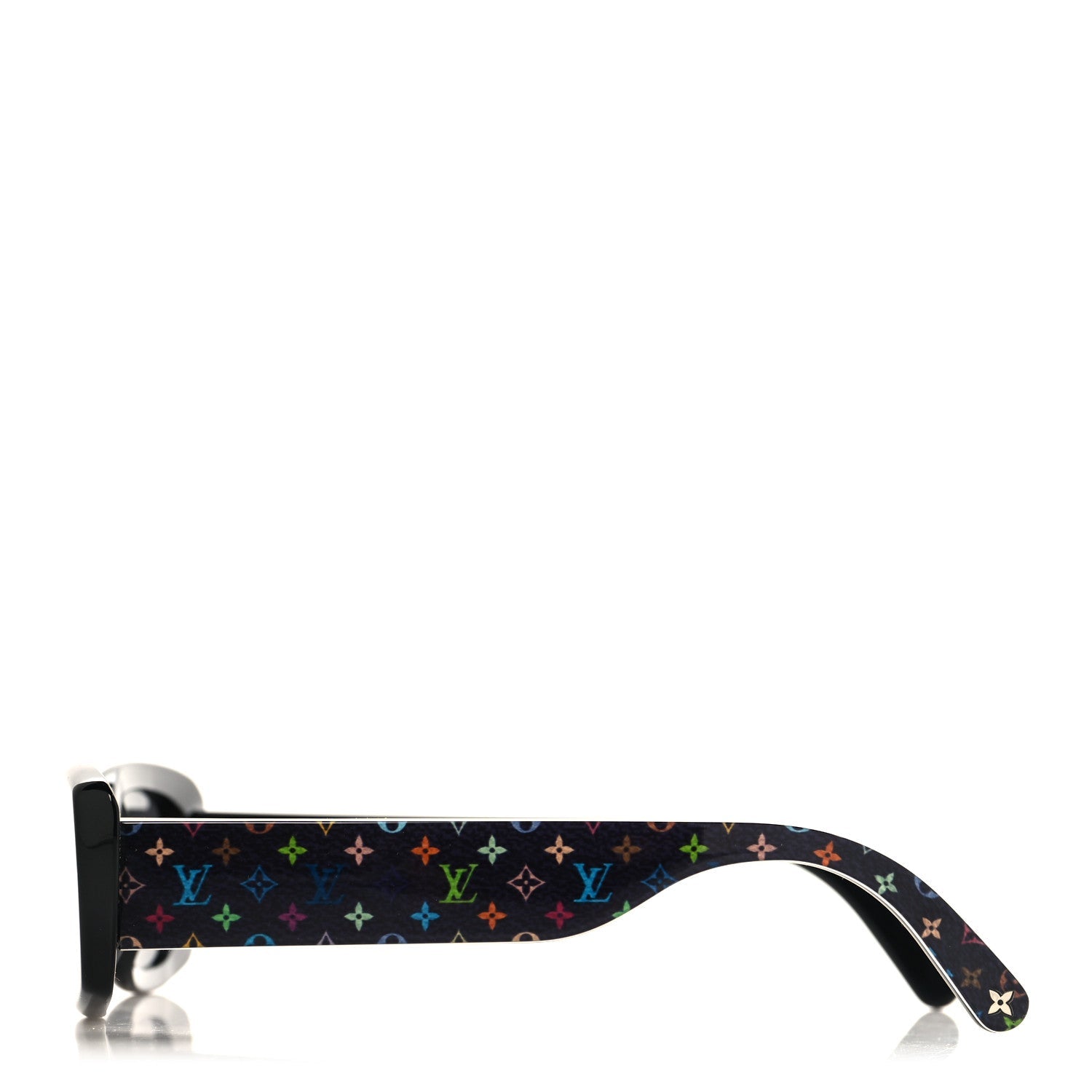 Louis Vuitton LV X TM Acetate Monogram Multicolor Sunglasses Z2709W Black