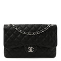 Chanel Caviar Quilted Jumbo Double Flap Black