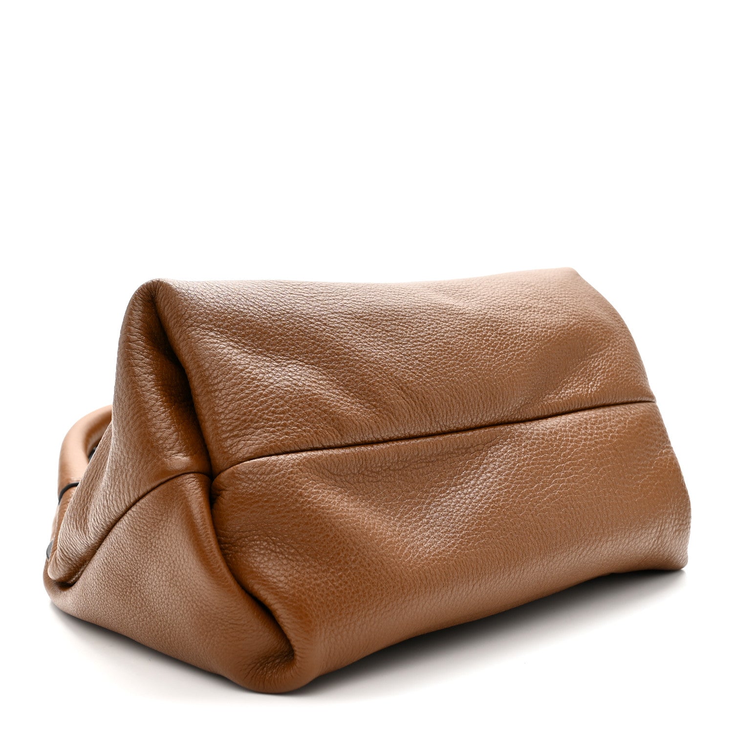Gucci Grained Calfskin Softbit Medium Shoulder Bag Brown