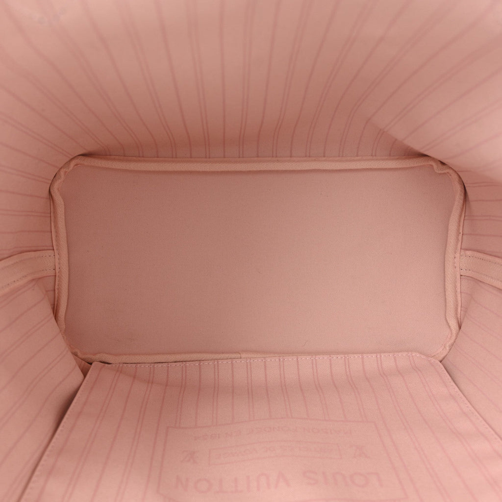 Louis Vuitton Damier Ebene Neo Neverfull MM Rose Ballerine