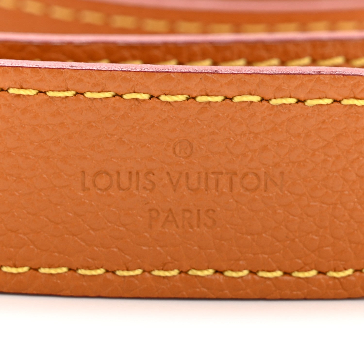 Louis Vuitton Grained Calfskin Marelle Strap Honey Miel