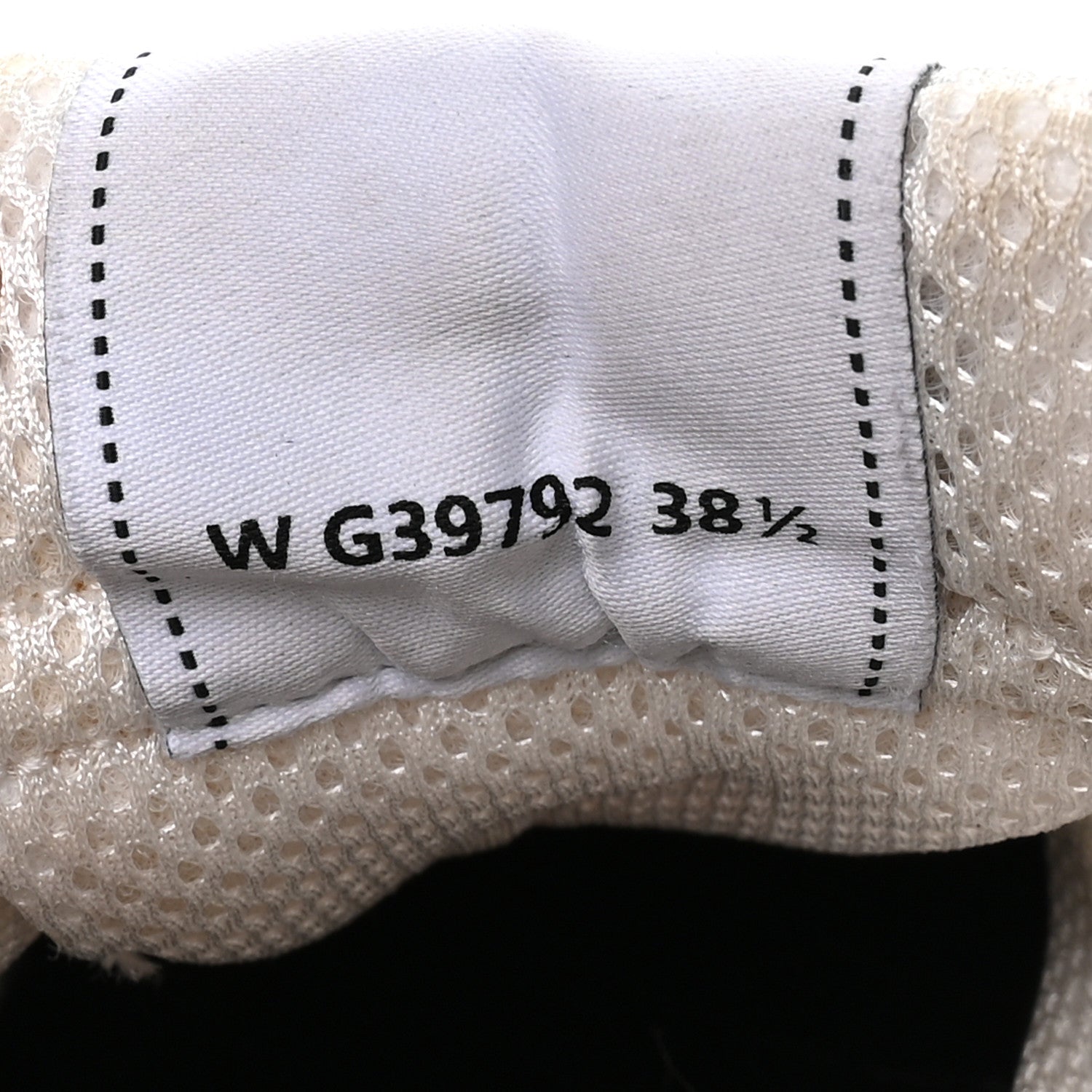 Fabric Laminated Calfskin Stretch CC Sneakers 38.5 White Silver