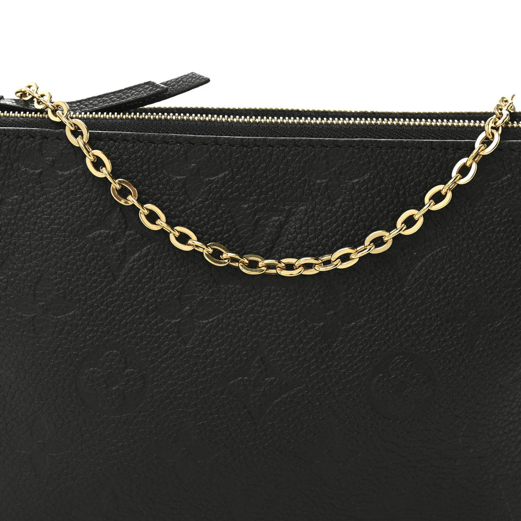 Louis Vuitton Empreinte Double Zip Pochette Black
