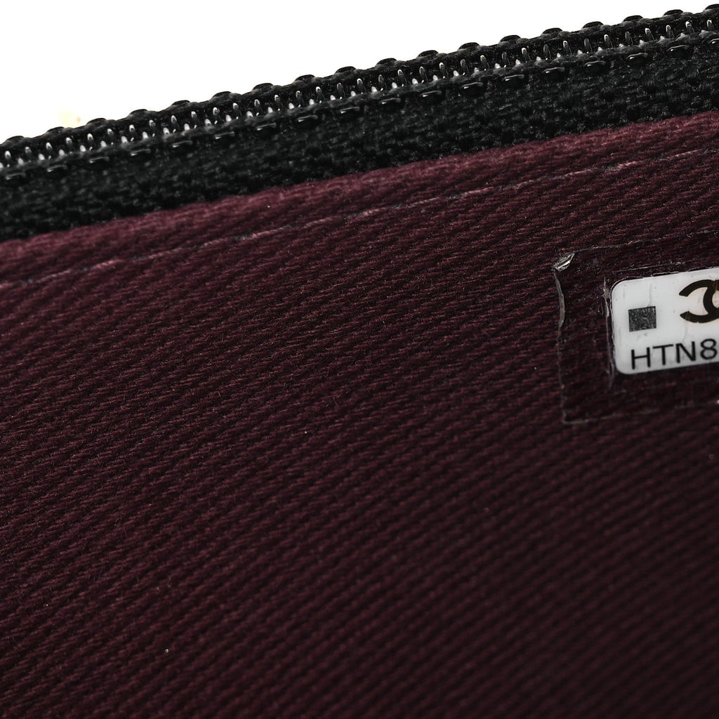Chanel Caviar Quilted Business Affinity Clutch With Chain Black