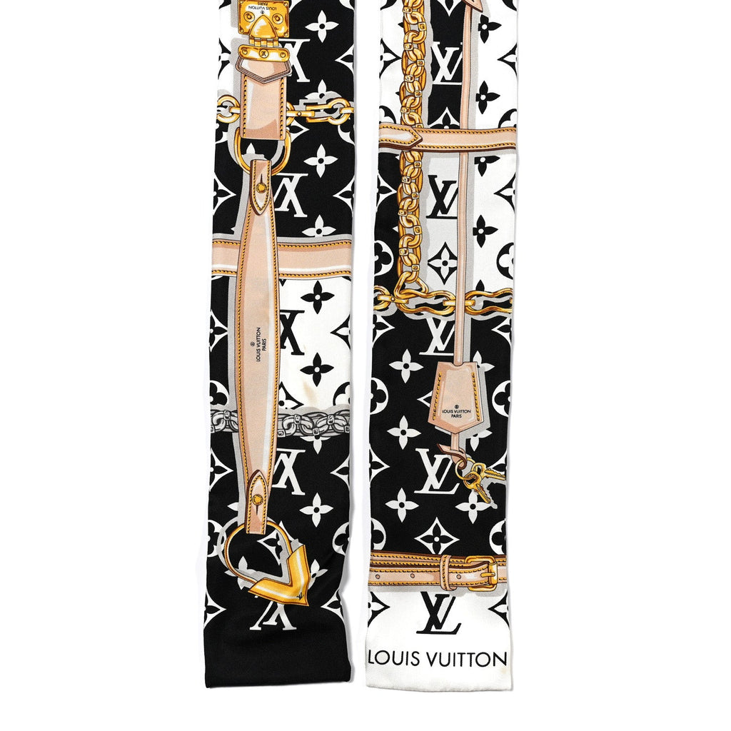 Louis Vuitton Silk Monogram Confidential Bandeau Black