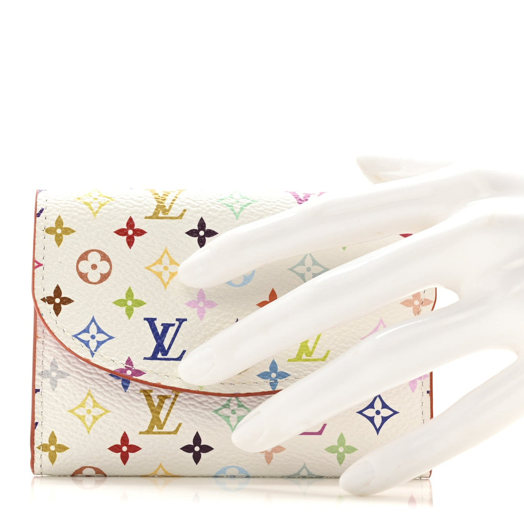 Louis Vuitton LV X TM Monogram Multicolor Rosalie Coin Purse White Kawaii Pink