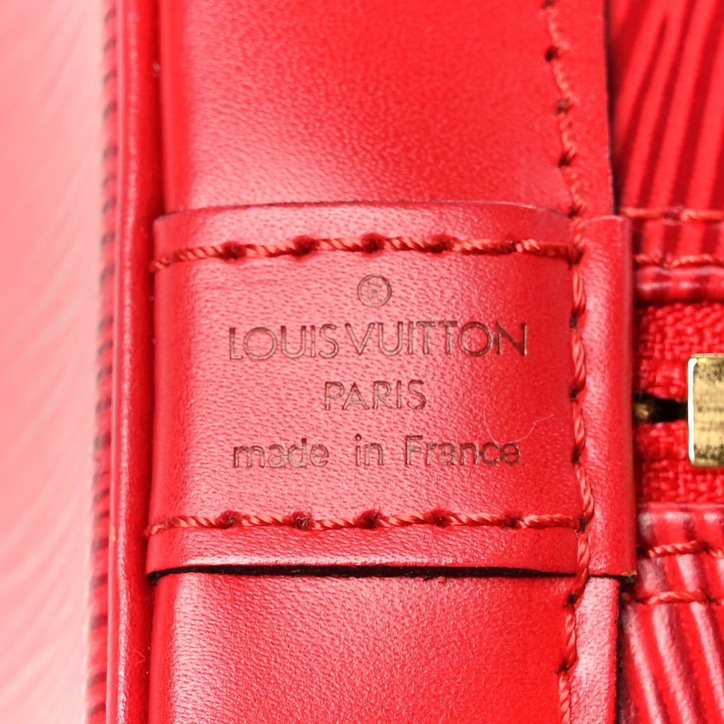 Louis Vuitton Epi Alma PM Castillan Red