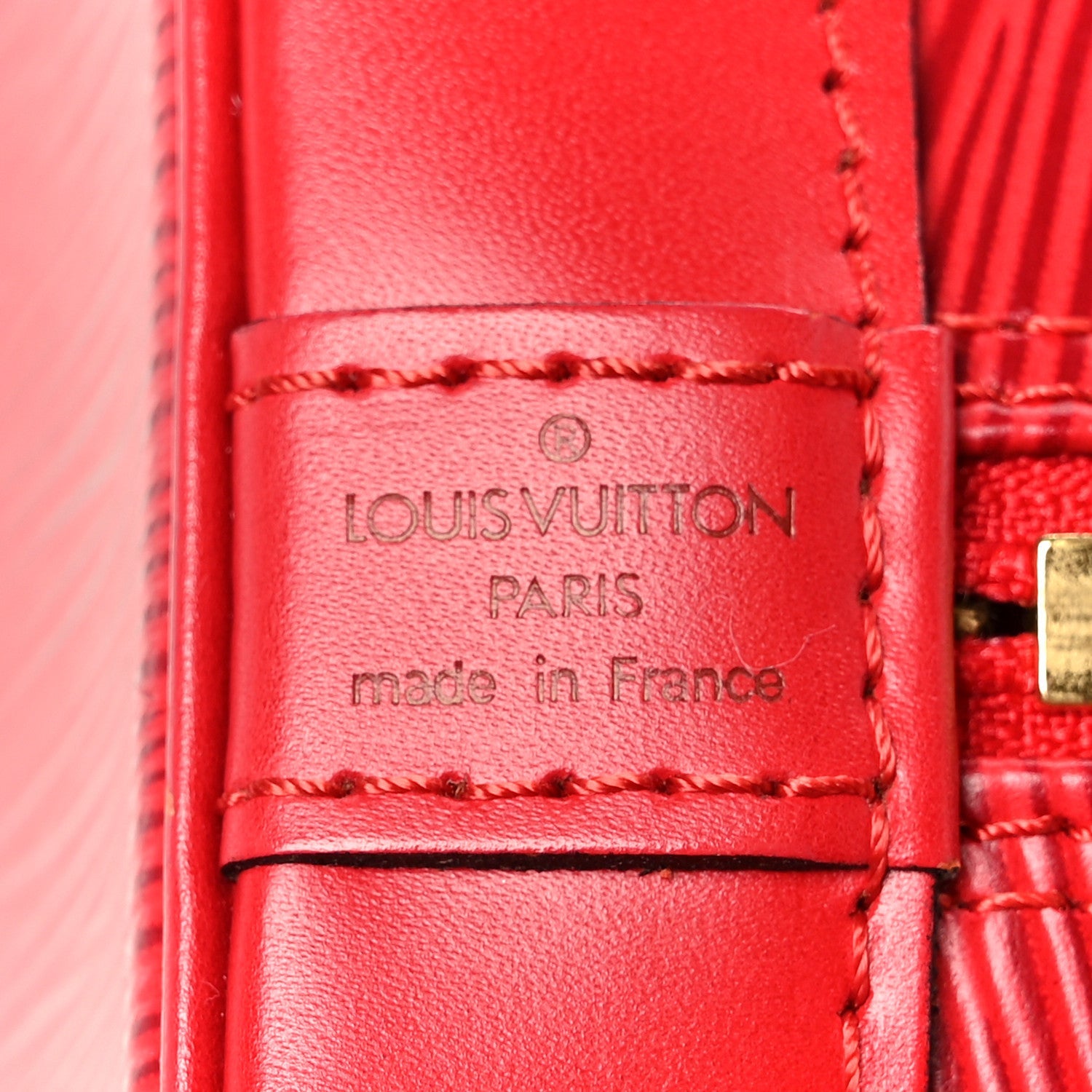 Louis Vuitton Epi Alma PM Castillan Red