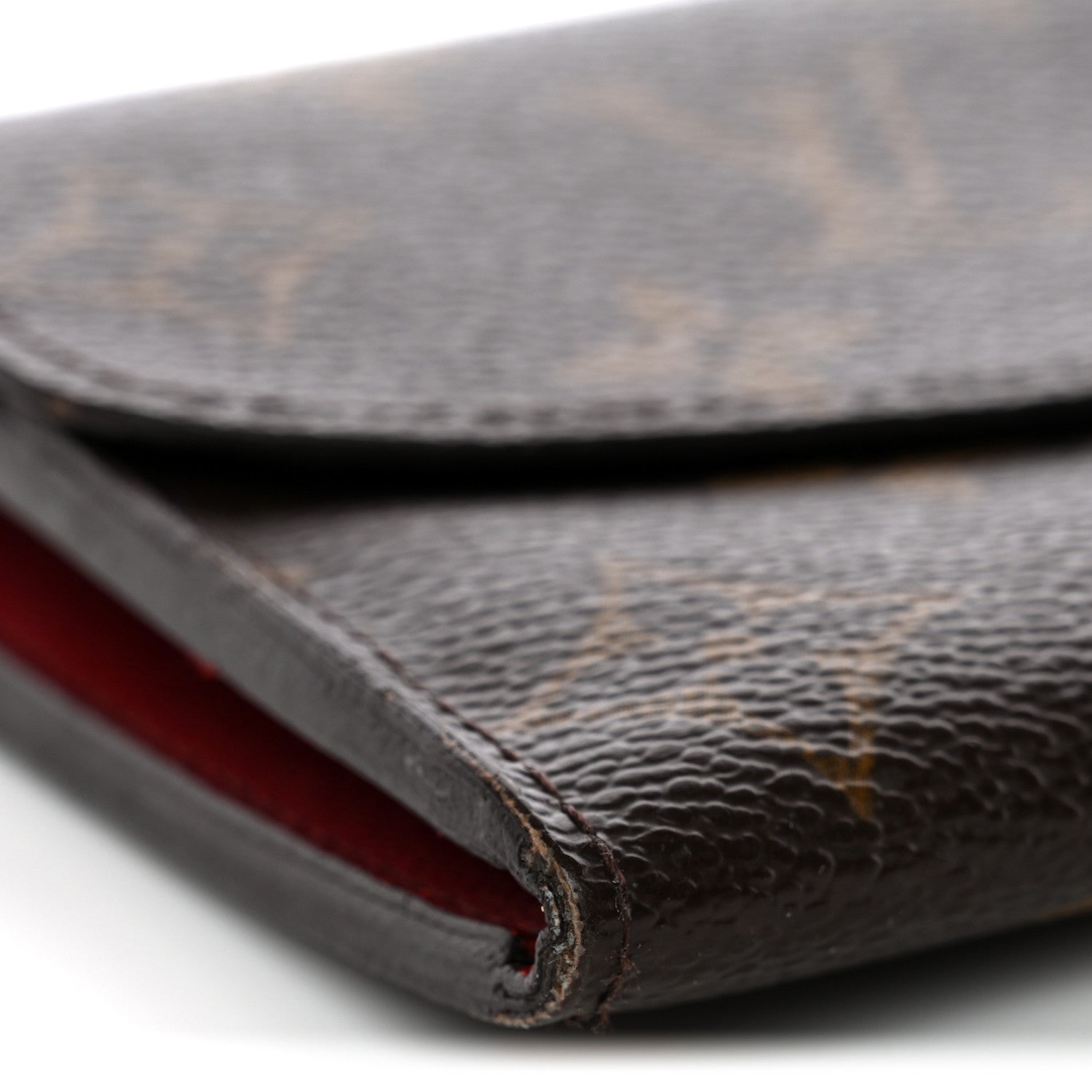 Louis Vuitton Monogram Emilie Wallet Red