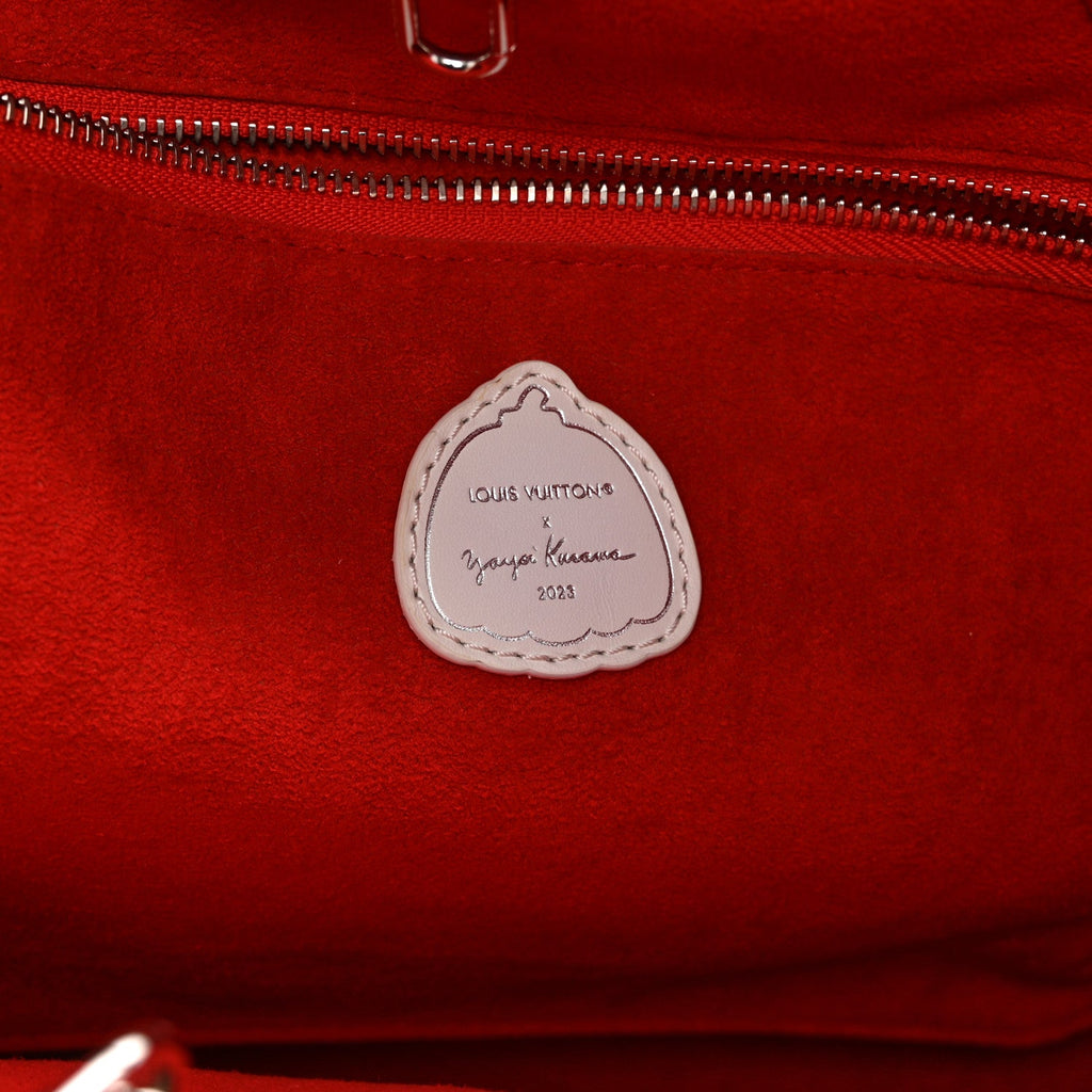 Louis Vuitton LV X YK Empreinte Infinity Dots Neverfull MM Rouge White