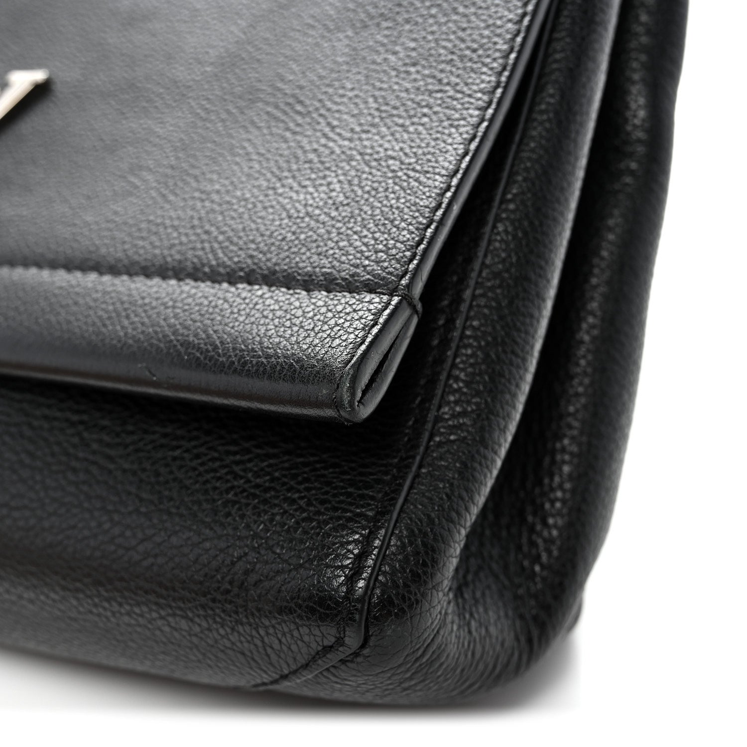 Louis Vuitton Soft Calfskin Lockme II Top Handle Black