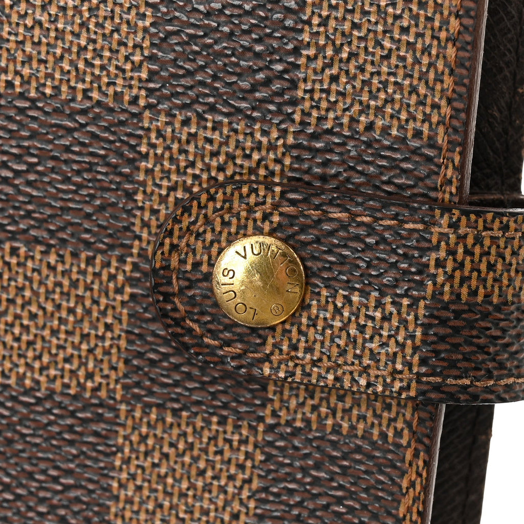 Louis Vuitton Damier Ebene Small Ring Agenda Cover