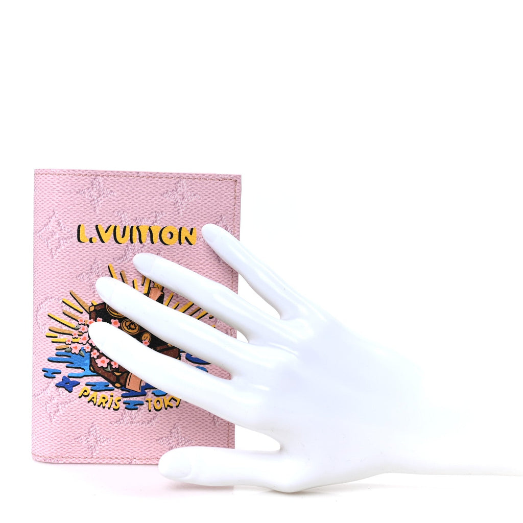 Louis Vuitton Monogram Paris Tokyo Pocket Organizer NM Pink