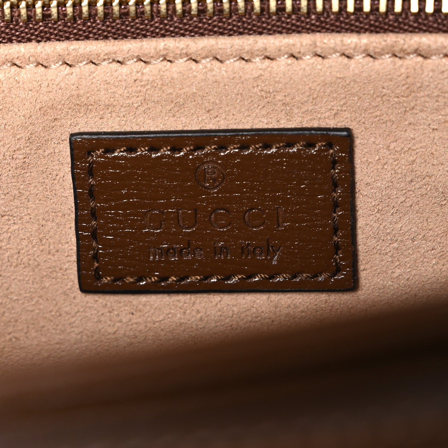 Gucci GG Supreme Monogram Horsebit 1955 Shoulder Bag Beige Brown Sugar